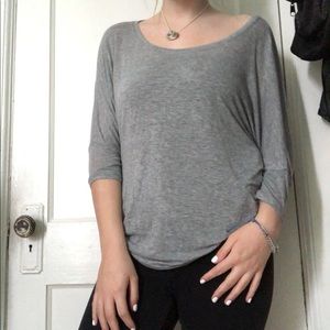 Grey long sleeved shirt